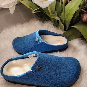 Birkenstock Zermatt Shearling clogs, blue 37